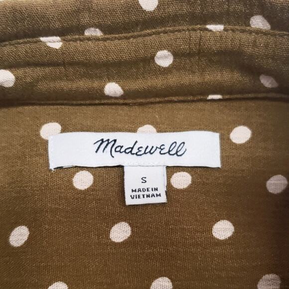 Madewell Daily Shirt in Dot Print Women's Size Small Oversized - Picture 10 of 13